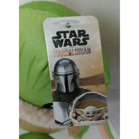New Star Wars Mandalorian Baby Yoda The Child Grogu 7" Plush Squeaker Dog Toy - Picture 5 of 6